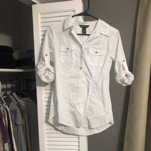 White House | Black Market Button Up Top